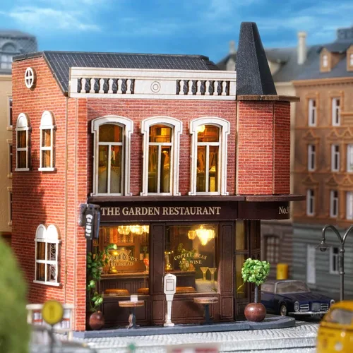 Vista 2 de Kit de casa en miniatura DIY, kit de casa de muñecas de madera CUTEROOM, kit de fabricación de casa en miniatura con muebles, kit de casa de muñecas