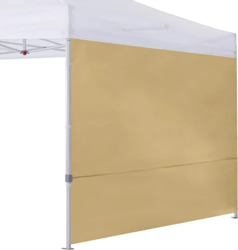 Vista 7 de Cooshade - Pared solar instantánea para toldo de 8 x 8 pies, para carpas desmontables, solo pared con puerta, 1 paquete, color azul