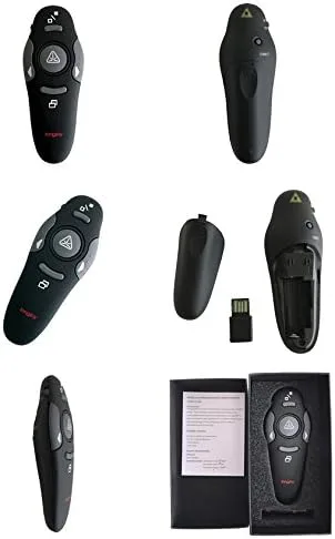 Vista 7 de Presentador inalámbrico Longjoy RF 2.4GHz Presentador láser Presentación remota Puntero láser Control USB PowerPoint PPT Clicker