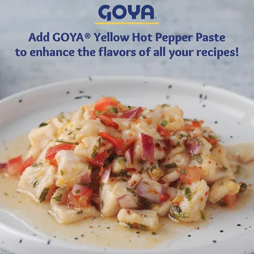 Vista 6 de Ají Mirasol Paste by Goya, Dried Yellow Hot Pepper Paste for Latin Cooking, Mild–Medium Chili Paste for Sauces, Soups, Stews & Marinades, 7.5 oz Jar