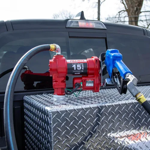 Vista 5 de Fill-Rite FR1210HA1 - Bomba de transferencia de combustible de 12 V 15 GPM (boquilla automática con plomo, manguera de descarga, tubo de succión)