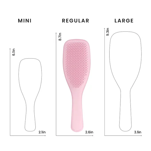 Vista 9 de Tangle Teezer Ultimate Detangler cepillo y botella de spray continuo de niebla fina de tamaño viaje, para todo tipo de cabello, rosa milenario