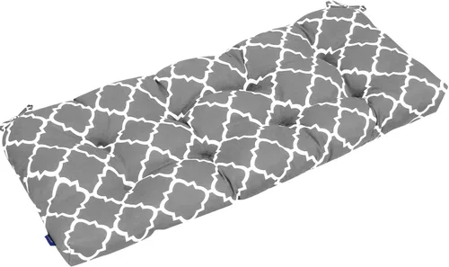 Vista 39 de Cojines de mimbre copetudos de 3 piezas para muebles de patio, cojines de mimbre para sillas de exterior con lazos, cojines de mimbre repelentes al