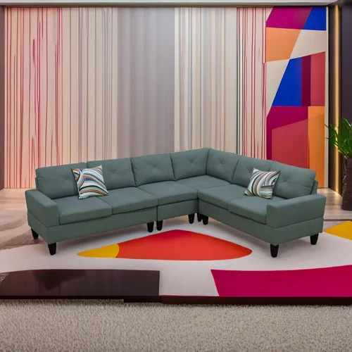 Vista 24 de Juego de sofá modular Max para sala de estar, apartamento, habitación de invitados, sala de juegos y oficina