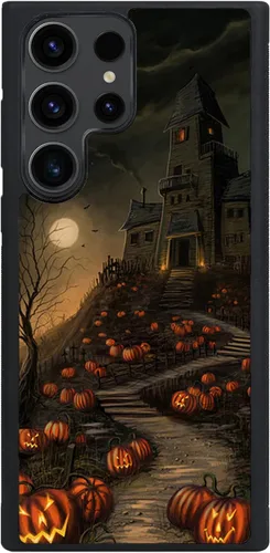 Vista 27 de Funda para Samsung Galaxy S20 5G - Funda de teléfono con patrón de casa embrujada de Halloween - Funda de TPU con protección de absorción de impactos