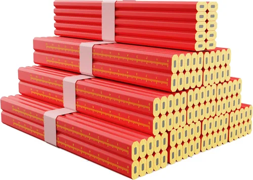 Vista 7 de 110 lápices de carpintero para carpintería, lápices de construcción de alta resistencia, lápices de carpintería para trabajos de sitio, herramienta