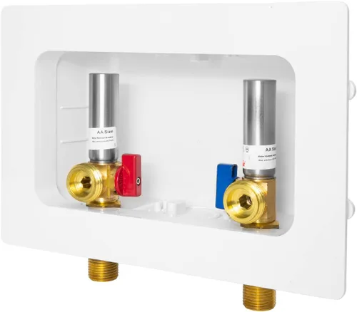 Vista 18 de EFIELD Caja de salida premium para lavadora (lavandería), conexión PEX de 1/2 pulgada con crimpado, drenaje central con amortiguador de golpe