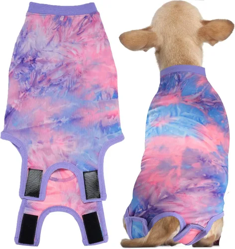Vista 8 de Traje de recuperación quirúrgica para perro, después de esterilización, heridas abdominales postquirúrgicas, traje para perros, hembra, macho