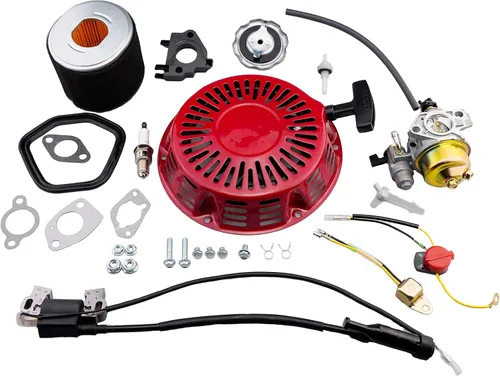 Vista 9 de Ruma Adjustable Carburetor Pull Start Recoil Starter Assembly Ignition Coil Kit for Honda GX340 GX390 GX420 11HP 13HP 16HP Engine