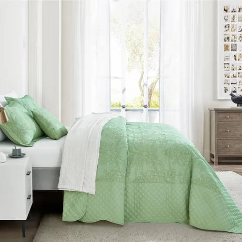 Vista 91 de CHIXIN - Juego de colcha tamaño King/Cal King extragrande, diseño de Navidad, microfibra ligera y suave, 4 piezas