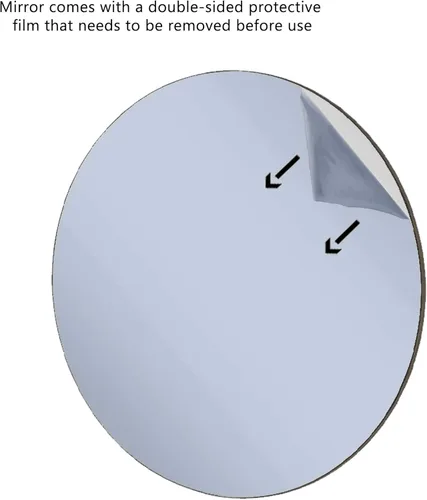 Vista 5 de Marketing Holders Acrylic Mirror Round 24 Inch Reflective Circle Tiles DIY Crafts Boats RV Campers Lightweight Durable Ideal for Home Architectural