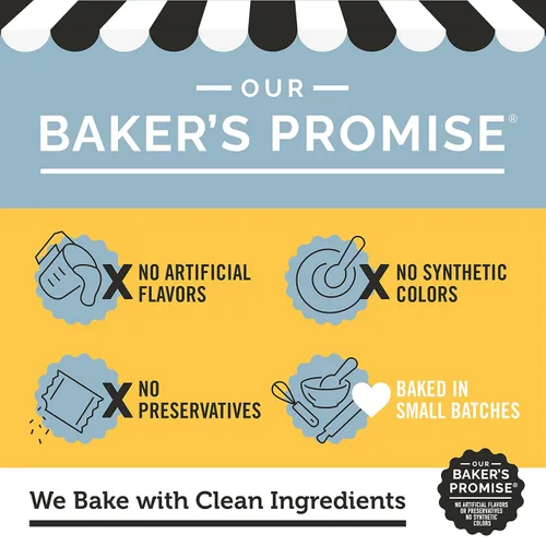 Vista 4 de Dewey's Bakery Meyer Lemon & Key Lime Galletas Finas Estilo Moravo Paquete Variado, Frescas de Panadería con Ingredientes Simples Reales, Aperitivo