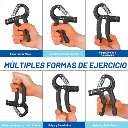 Vista 5 de AIXPI Grip Strength Trainer, Hand Grip Exerciser Strengthener with Adjustable Resistance 11-132 Lbs (5-60kg), Forearm Strengthener, Hand Exerciser