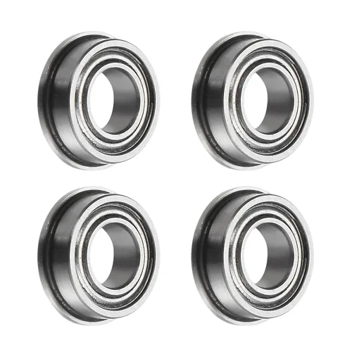 Vista 11 de uxcell Rodamiento de bolas con brida FR8ZZ, 4 rodamientos de brida ABEC1 de doble blindaje de acero cromado de 1/2 "x 1 1/8" x 5/16 pulgadas