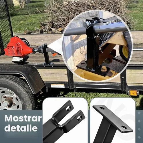 Vista 3 de AMTHKNO Portacargas Pesado con Estantes de Hardware para Desmalezadora/Cortasetos Extendido o Cortasetos de Eje Recto, Estantes Bloqueables