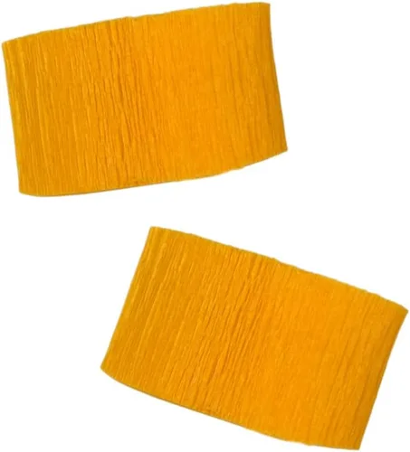 Vista 4 de K-Kraft Goldenrod - 2 rollos de serpentinas de papel crepé para cumpleaños, vacaciones, escuela, fiesta