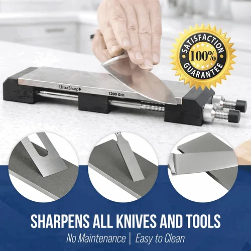 Vista 3 de Ultra Sharp Set Piedra de afilar de diamante – 8 x 3 Grano Grueso/medio/extra fino