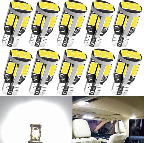 Bombilla LED 194 T10 168 2825 W5W, extremadamente brillante 12 V 11SMD 5630 Chipset bombilla LED utilizada para coches, camiones, domo interior,