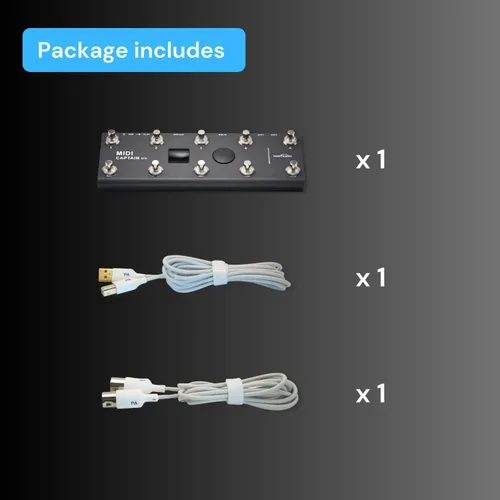 Vista 7 de PAINTAUDIO MIDI Captain Controlador de Pie Multi-Efectos Teclados Sintetizador USB-MIDI software musical Bias con Función de Motor de Tiempo