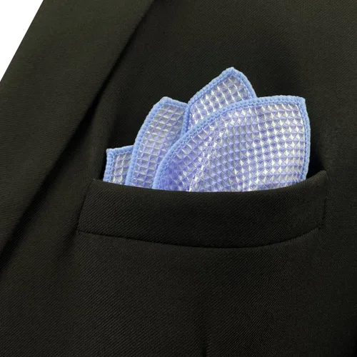 Vista 5 de S&W SHLAX&WING Cuadrado de bolsillo para hombre Color sólido liso azul rojo gris grande para traje