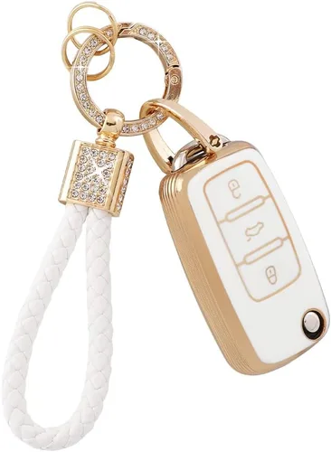 Vista 19 de PIFOOG Funda para llavero Mitsubishi, accesorios Outlander Lancer Mirage, carcasa protectora para llaves de coche, cubierta completa, llavero