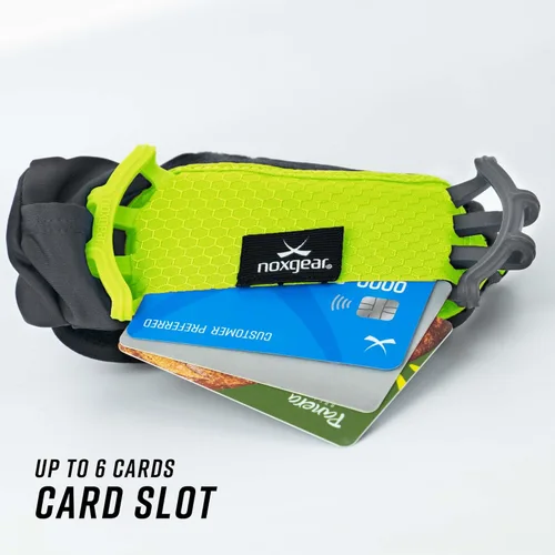Vista 8 de Noxgear Soporte de mano para teléfono - Soporte de agarre de mano con llavero y ranura para tarjetas para correr, trotar y hacer ejercicio
