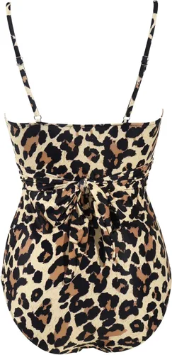 Vista 3 de SUUKSESS - Traje de baño de una pieza con recortes de cintura alta para mujer