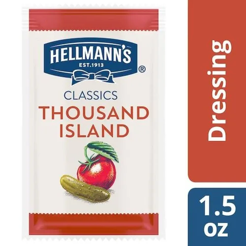 Vista 6 de Hellmann's Classics Thousand Island - Bolsas de control de porciones sin gluten, sin sabores artificiales, jarabe de maíz con alto contenido