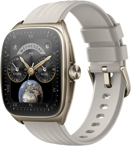 MOMAX Reloj inteligente para mujeres y hombres, pantalla AMOLED de 1.85 pulgadas y llamada Bluetooth, rastreador de actividad física con más de 100