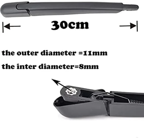 Vista 5 de Kit de limpiaparabrisas trasero para Nissan X-trail T32 2013-2017, 12 "limpiaparabrisas trasero
