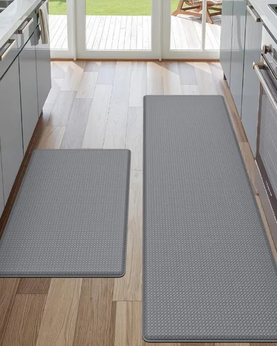 Vista 20 de DEXI Alfombrillas de Cocina Acolchadas Anti Fatiga, 17x59, Alfombra de Pasillo para Estar de Pie Impermeable, Espuma Viscoelástica Cómoda Acolchada