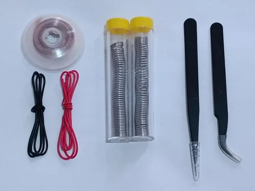 Vista 9 de Kit de soldador, kit multímetro digital, probador múltiple, probador de voltaje, medidas de voltaje CA/CC, corriente