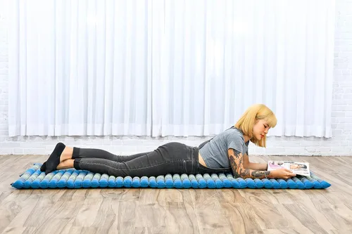 Vista 216 de Leewadee colchón tailandés enrollable para cama de invitados, tapete de yoga, para masaje tailandés, ecológico, orgánico y natural.