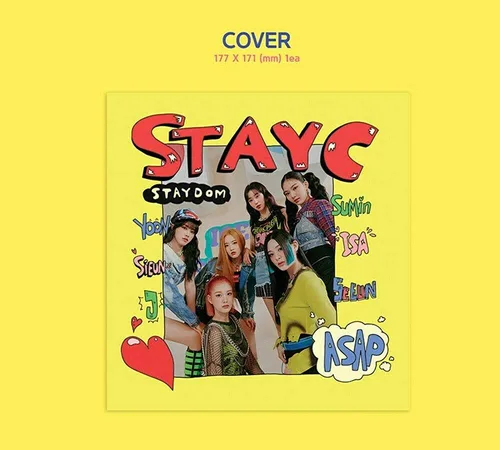 Vista 2 de K-POP STAYC 2nd Single Album [STAYDOM] CD+72p P.Book+P.Card+Postcard+Fragrance Card+Sticker Sealed