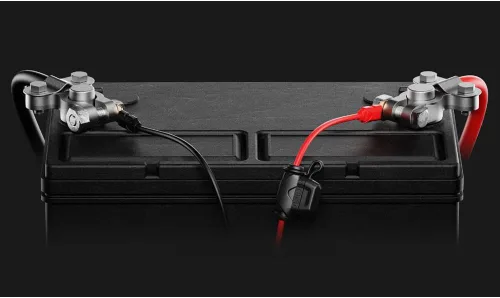 Vista 2 de NOCO GC017 Adaptador de 12 V de 15 A de 14 AWG, enchufe para encendedor de cigarrillos de servicio pesado, y toma hembra con abrazaderas para batería