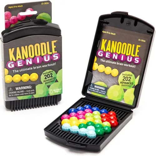 Educational Insights Kanoodle Genius Juego de Rompecabezas 3D para Cerebro y Desafíos Intelectuales para Adultos, Adolescentes y Niños, Más de 200