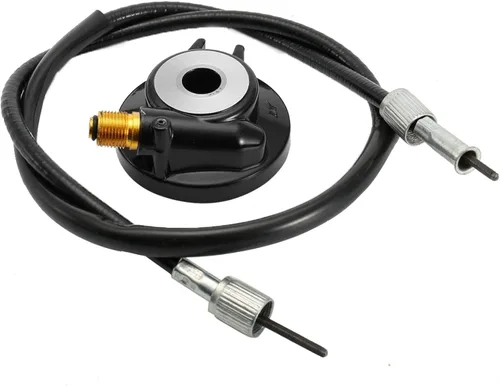 Vista 7 de Acouto Velocímetro de 0.472 in con cable de velocímetro de 39.4 in para piezas de scooter GY6 PC + aleación de aluminio