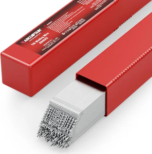 Vista 7 de ARCCAPTAIN Varilla de Soldadura TIG de Acero Suave ER70S-6, Varilla de Alambre de Relleno, 1/8" X 16", 5LB