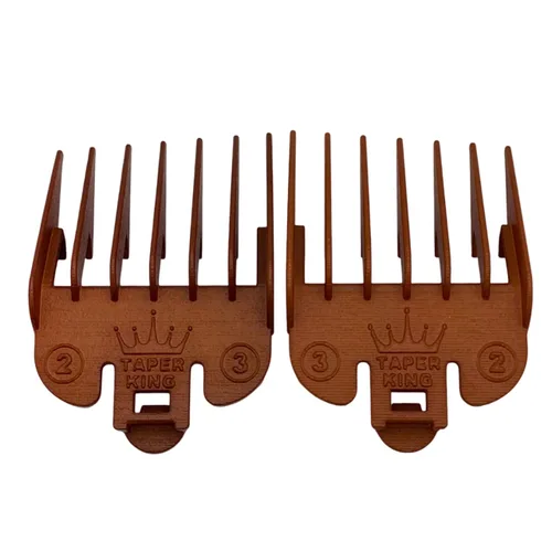 Vista 13 de Peines guía para cortar el cabello Taper King - ¡Desvanecimientos y cortes en punta a prueba de errores en casa! Amatista - #2 a #4 - ¡Compatible