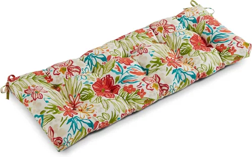 Vista 9 de Greendale Home Fashions Cojín de banco para exteriores de 51 pulgadas, Adobe Stripe