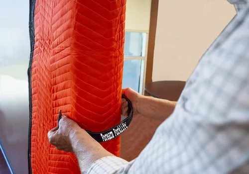 Vista 2 de Forearm Forklift FFDJSSWW - Protector de jamba de puerta, clip de resorte de acero, sostiene manta móvil o cartón al marco de la puerta para evitar