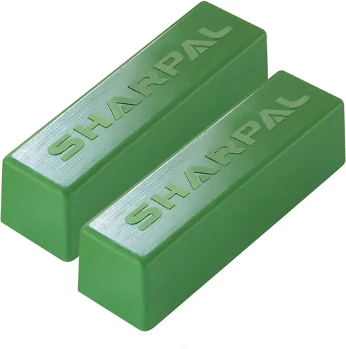 SHARPAL 208H - Compuesto de pulido de 3.74 oz / 4 onzas, compuesto de pulido verde fino, compuestos de pulido para afilar cuero (paquete de 2, total