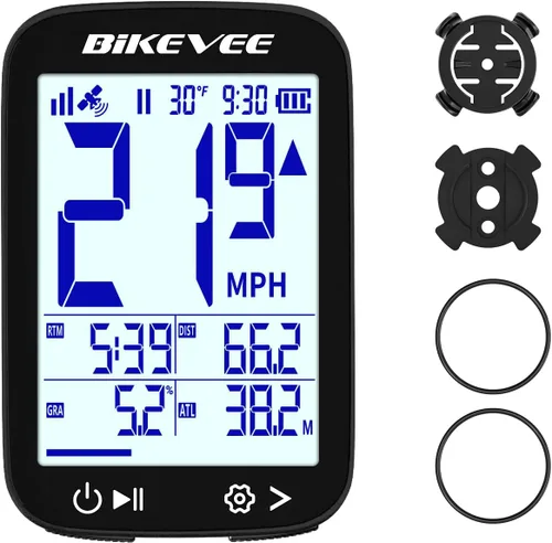 Vista 10 de Velocímetro de Bicicleta GPS Ordenador de Ciclismo Inalámbrico – Inicio/Parada Automática, Retroiluminación Automática, Odómetro de Bicicleta