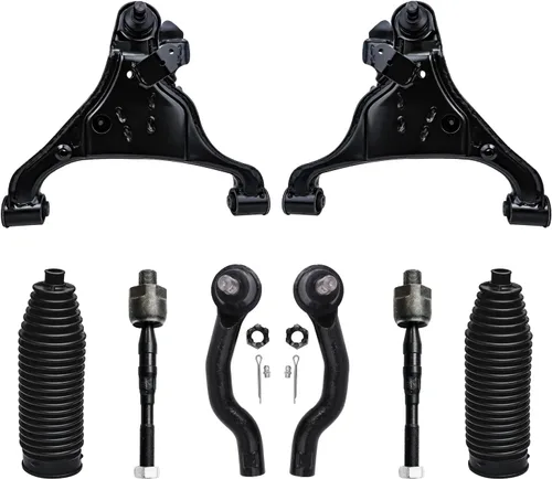 Vista 61 de Detroit Axle - Kit de brazos de control de extremo de 8 piezas para Toyota 2001-2003 Highlander 2002-2003 Camry Lexus ES300, 2 brazos de control