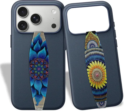 Vista 20 de Switchbands Correa de Agarre para Teléfono con Diseño de Flores – Personalizable y Reversible, Soporte de Dedos para la Parte Trasera del Teléfono