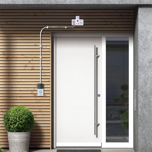 Vista 5 de Transformador de Timbre 24V Adaptador para Ring Video Doorbell, Fuente de Alimentación Cable C de 16.4 pies de Largo, Compatible con Ring, Nest