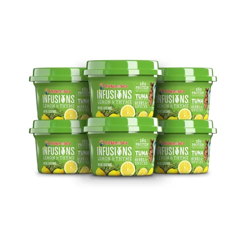 Vista 11 de CHICKEN OF THE SEA Infusiones de Atún, albahaca, tazas de 2.8 Onzas, paquete de 6