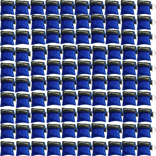 CPR Face Shield Mask Keychain Keying Emergency Kit CPR Face Shields Pocket Mask for First Aid or CPR