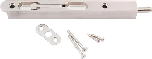 Vista 3 de Perno empotrado con palanca abatible, 7 pulgadas, negro mate por Stone Harbor Hardware