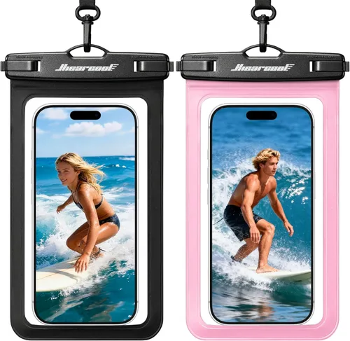 Vista 17 de Hiearcool - Funda impermeable IPX8, universal y compatible con celular iPhone 12, Pro 11, Pro Max, XS, Max, XR, X, 8, 7, Samsung Galaxy S10, S9